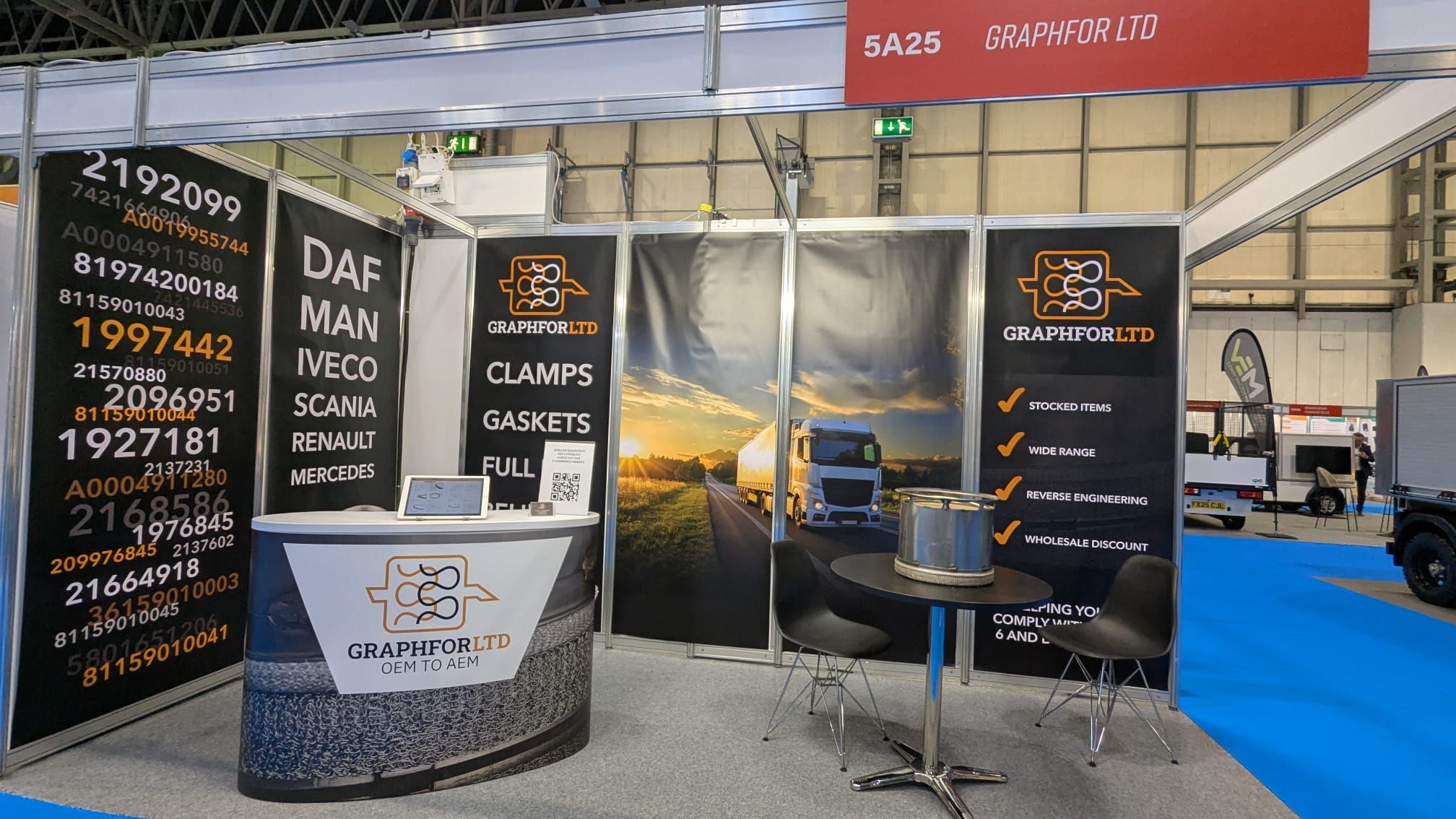 Exhibition stand at Commercial Vehicle Show
